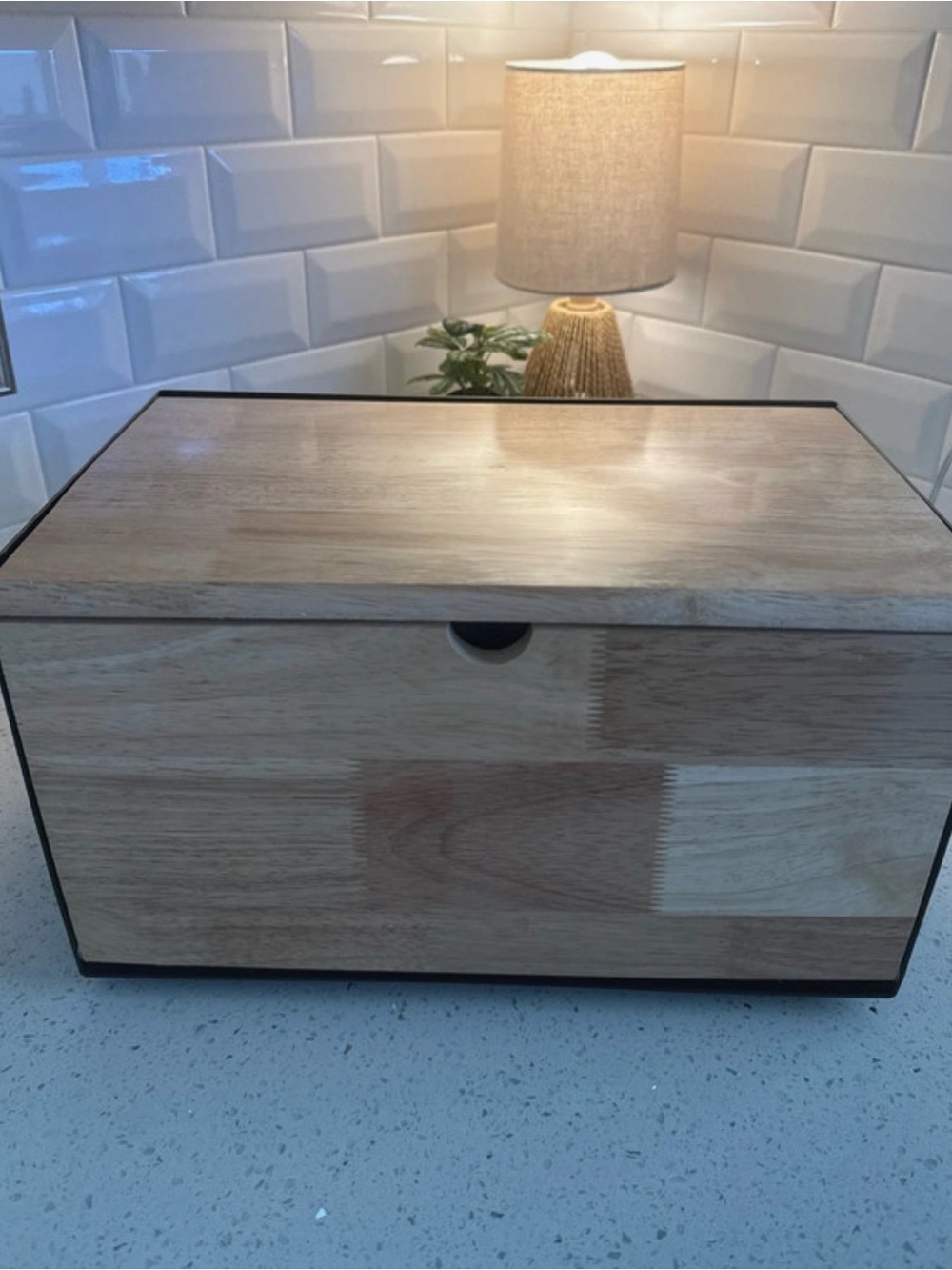 Natural Wood Grain Storage Box - Home Organization